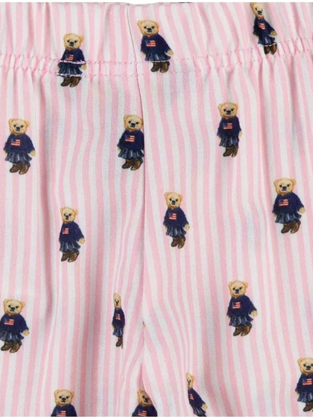 Polo Ralph Lauren Little Girls Polo Bear Long Sleeve Pajamas, 2-Piece Set 4T